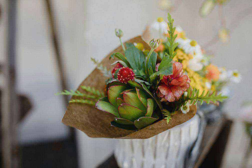 Romantic bouquet close up
