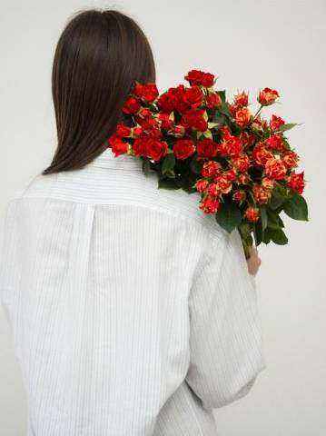 Evening bouquet with candles